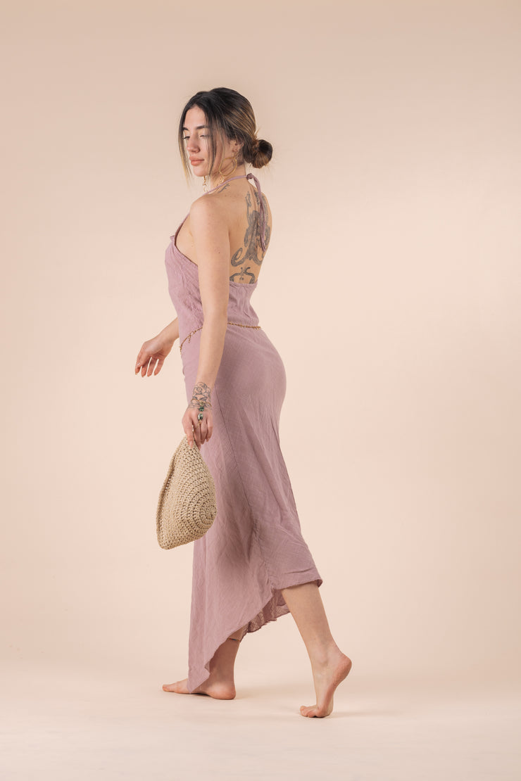 VENUS DRESS ANTIQUE PINK