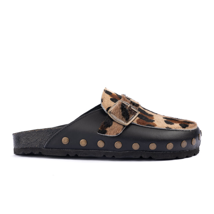 LONDON CLOG CAVALLINO LEOPARDO