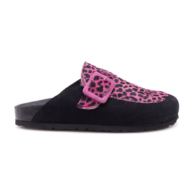 LONDON CLOG CAVALLINO+CAMOSCIO FUXIA