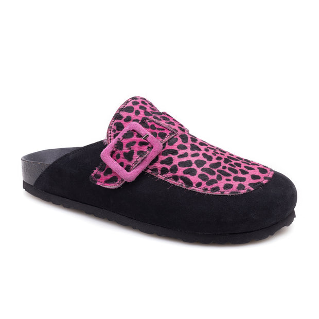 LONDON CLOG CAVALLINO+CAMOSCIO FUXIA