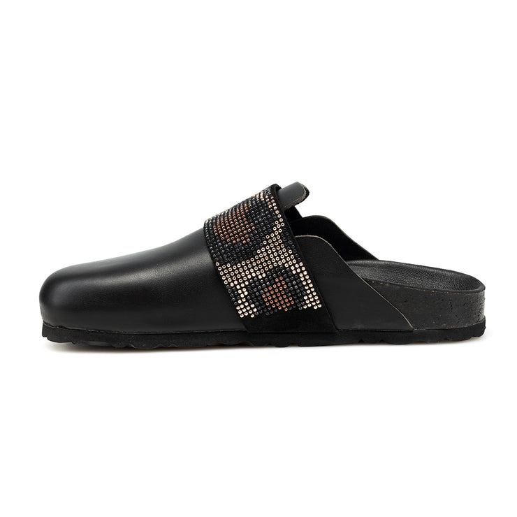 OSLO CLOG STUDS BLACK "GOLD EDITION"